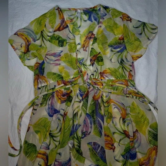 Live 4 Truth Swim Coverup Tropical Leaf Print Beach Dress X-Large Women’s - Picture 2 of 8